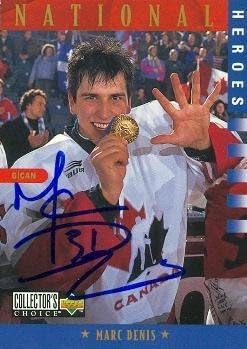 Sports Memorabilia Autograph Warehouse 67467 Marc Denis Autographed Hockey Card Team Canada 1997 Upper Deck Cc No. 302