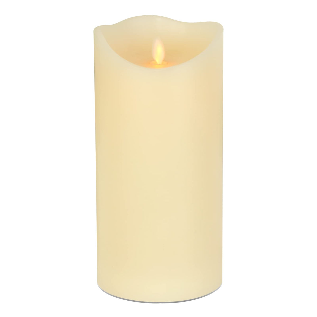 Eldnacele Large LED Candles with 6H Timer Flickering Flame, Battery Operated Electric Candles with Real Wax Warm Light for Christmas Halloween Home Party Decoration 5"X 10"