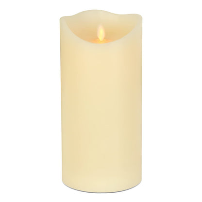 Eldnacele Large LED Candles with 6H Timer Flickering Flame, Battery Operated Electric Candles with Real Wax Warm Light for Christmas Halloween Home Party Decoration 5"X 10"