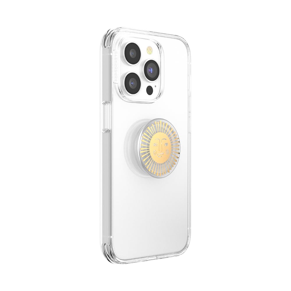 PopSockets Phone Grip for MagSafe with Kickstand, Magnetic Stand, Swappable Top, Secure Hold for iPhone MagSafe Cases, Phone & Tablet Grip - Clear
