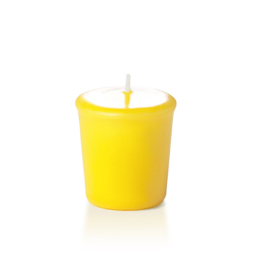 yummi Case of 54 15hr Bright Yellow Votive Candles