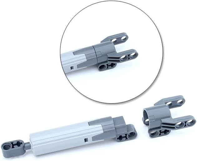 SEEMEY 5 Set Technical Linear Actuator Axle and Pin Connector Block compatiable with Technic Parts