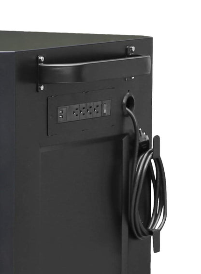 Montezuma Tool Box - 72" x 20" 16 Drawer Rolling Tool Cabinet with Multiple Power Outlets & Black Powder Coat Finish - M722016TC