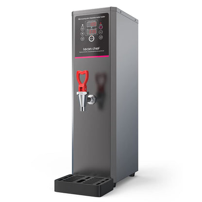Lecon Chef Water Boiler Eletric Commercial Hot Water Dispenser Countertop with Filter Black Automatic 15L 1500W Fast Heating for Restaurant, Home, Office