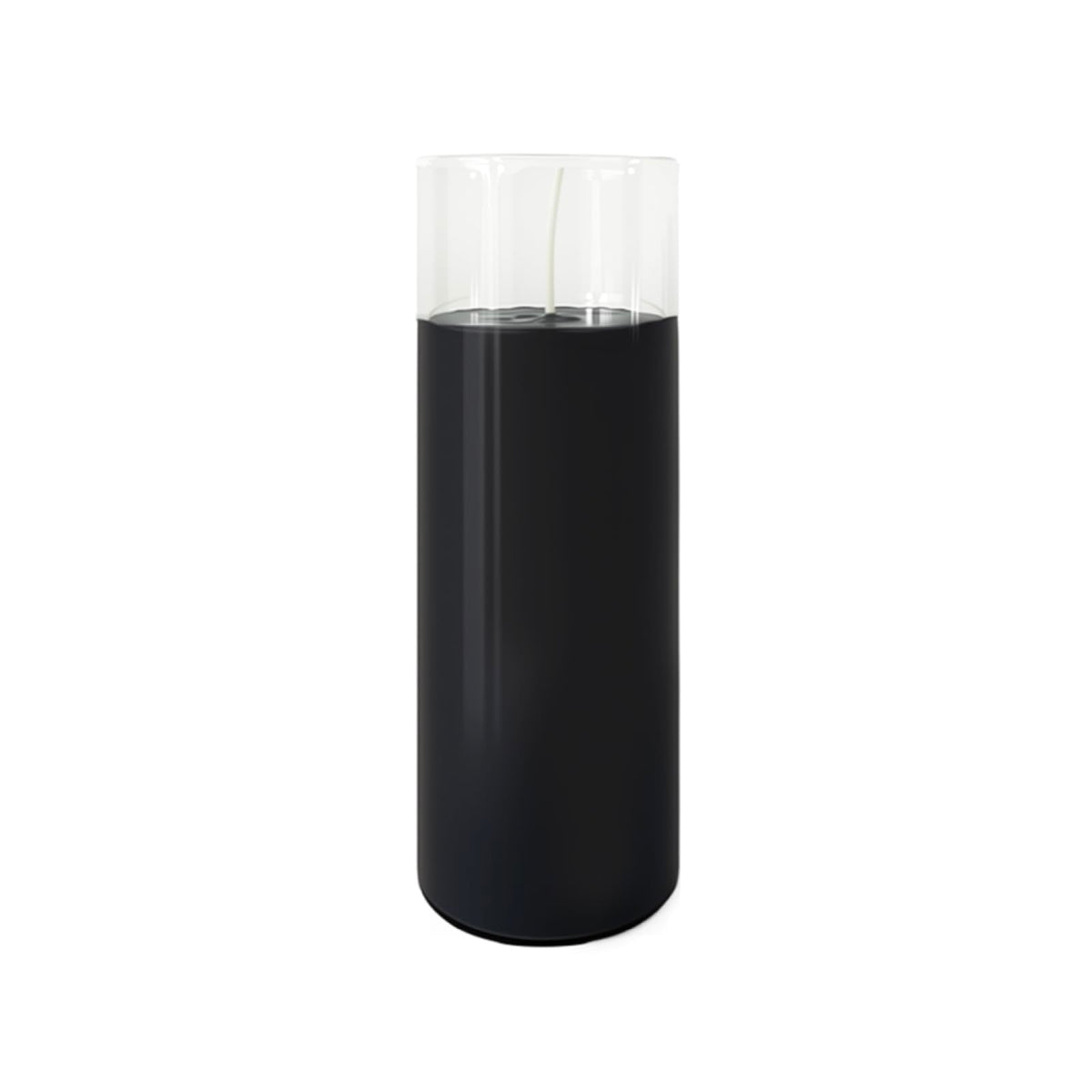 chaoxinge 2.24x7 inch Black Devotional Candles in Glass Jar - 1 Piece - 120Hours – Prayer Candle - Tall Pillar Candles for Religious, Memorials, Party Decor
