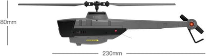 C128 Scout Drone with 1080P Camera Military Remote Control Helicopter for Adults 2.4G 4CH Aerial Vehicle Reconnaissance Take Off/Landing 6-Axis Gyro RC Aircraft Helicopter