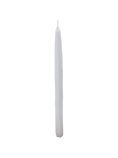 12 Inch Taper Candles, Premium Quality Candles Hand-Dipped Tapered Candles, Dripless, Smokeless and Unwrapped Bulk Pack for Events - Set of 12 (12 Inches, White)