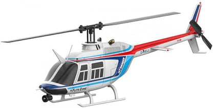Helidirect FliteZone Jet Ranger Bell 206 100-size 3D Electric Coreless RC Helicopter 6CH RTF with 6-Axis Gyro for Stable Flight &amp 2.4GHz Radio TX - Micro Scale RC for Adult/Beginner/Advanced