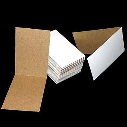 150 Cardboard Sleeves Folded Flat Vending 3 x 4.5 Sports Card Trading Card Folders Mail Shipping Stiffeners Insert