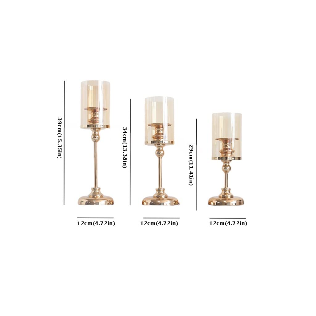 Candlestick Holder Decorative Candle Holders Dining Table Candle Holders Candle Holder Holders are Very Suitable as Dinner Candles Household Candles Decor Candle Holder(Large)