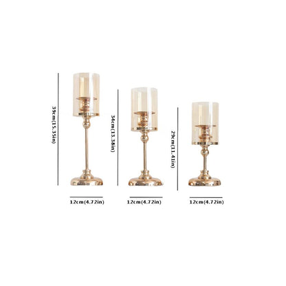 Candlestick Holder Decorative Candle Holders Dining Table Candle Holders Candle Holder Holders are Very Suitable as Dinner Candles Household Candles Decor Candle Holder(Large)