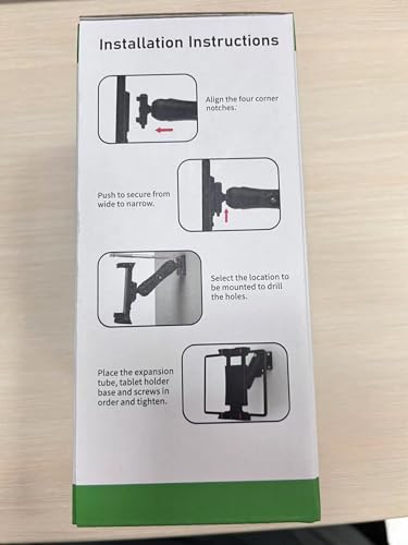 OHLPRO Car Tablet Holder - Heavy Duty Drill Base, Tablet Mount for Truck Compatible with iPad Samsung Tab 5"-13" Tablet and Phone, iPad Stand for Wall/Business/Vehicle/Desktop, etc.