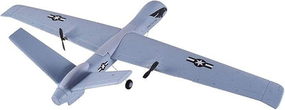 RC Plane Remote Control Airplane - 2.4Ghz 2 Channels DIY RC Predator Aircraft with 3-Axis Gyro for Beginner RC Plane with 2 Batteries Wingspan 660mm