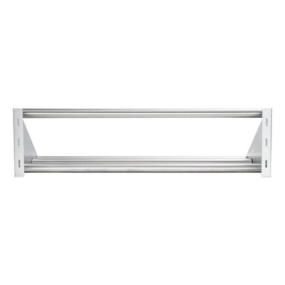 Restaurantware Kitchen Tek 42 x 18 x 11.3 Inch Commercial Kitchen Rack 1 Tubular Kitchen Sink Wall Shelf - Wall Mounted Sturdy Stainless Steel Commercial Kitchen Shelf 154-lb Capacity