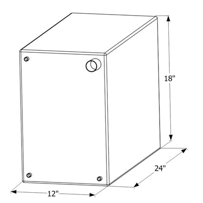 Icon 12454 Fresh Water Tank, WT2454, 24x18x12, 20 Gal., Tank Only