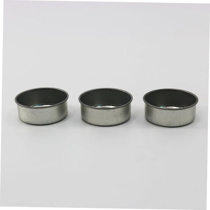 HEALSOPTHY 10pcs DIY Tealight Candle Tins Cans Elegant Iron Candlestick for Crafting Sample Holding