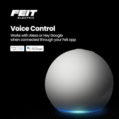 Feit Electric Doorbell Camera, 2.4 GHz WiFi, No Hub, Two-Way Audio, Motion Detection, Night Vision, 1080p HD, Micro SD Card Storage, Wireless Chime Included, Hardwired, CAM/Door/WiFi