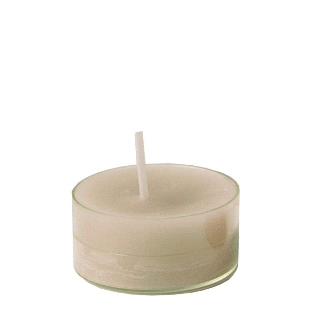 Spaas 24 Scented Clearlights, Tealights in Transparent Clear Cup, ± 4.5 Hours, Morning Breeze