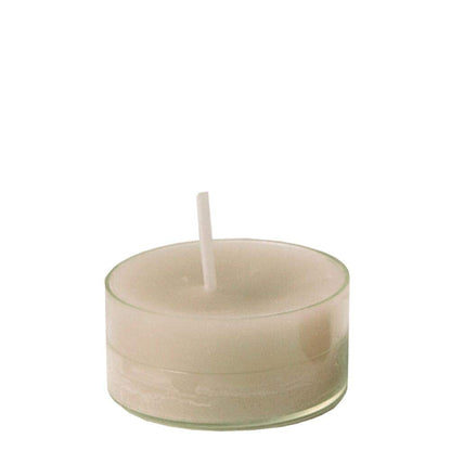 Spaas 24 Scented Clearlights, Tealights in Transparent Clear Cup, ± 4.5 Hours, Morning Breeze