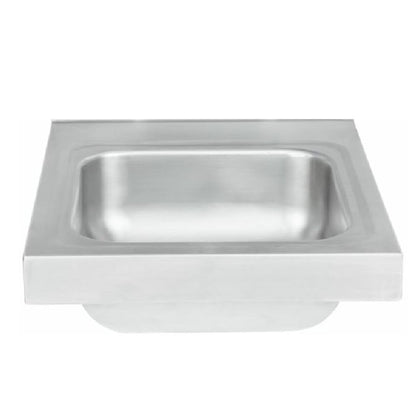 Empura 17" Wide Stainless Steel Wall Mounted Hand Sink | Commercial Prep Utility 14" x 10" for Kitchen Laundry Garage | 4" Center Gooseneck Faucet, 9.5" Backsplash, 17"W x 15"D x 13"H, 20 Gauge, NSF