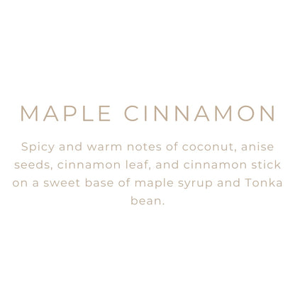 River Birch Candles Maple Cinnamon Scented Candle | Premium, All-Natural, Non-Toxic, Soy Candles | 16oz 90 Hr Burn Time | Cozy Relaxing Gifts for Home