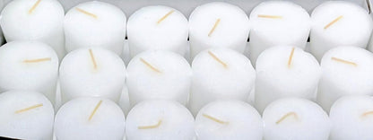 15 Hour Tapered Votives Unscented Premium - for Food Warmer, Church Candles, Home Decoration, Restaurant, Table Top Lights and Weddings (White, Tapered 15 Hour - Case of 144)