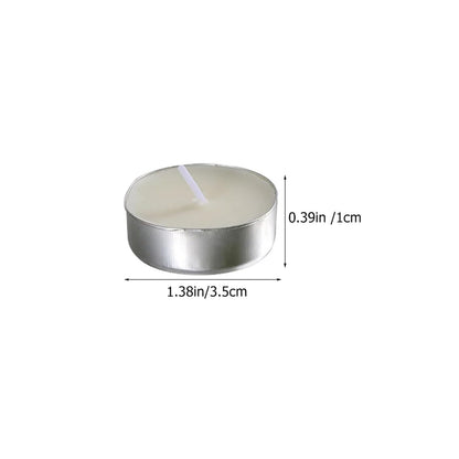 Scented Tealight Candles 50Pcs Scented Vanilla Round Small Household Romantic Smokeless Tealight Candles for Home Decor Long Lasting