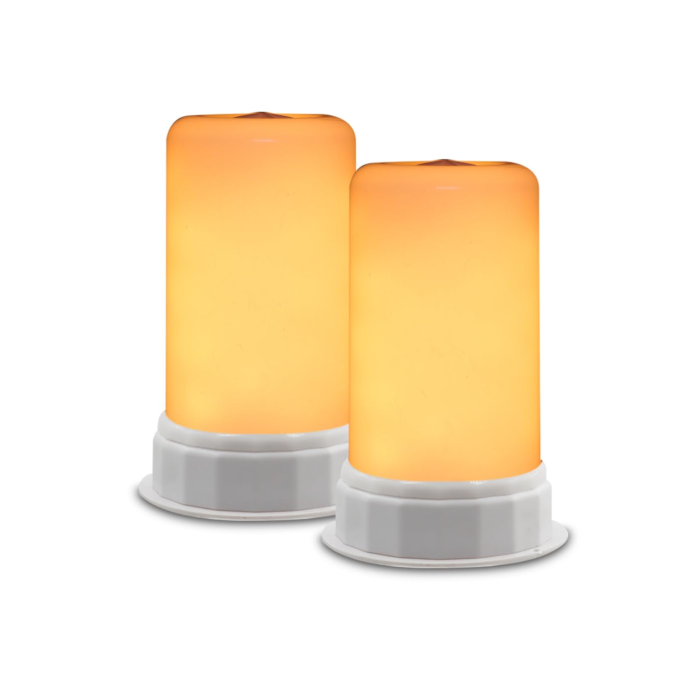 Vnicstick 2PCS LED Flame Effect Light,4 Modes Fire Lights, Candle Flame Table Lamp with Remote Contro,LED Flame Lights for Garden Bar Camping Party Patio