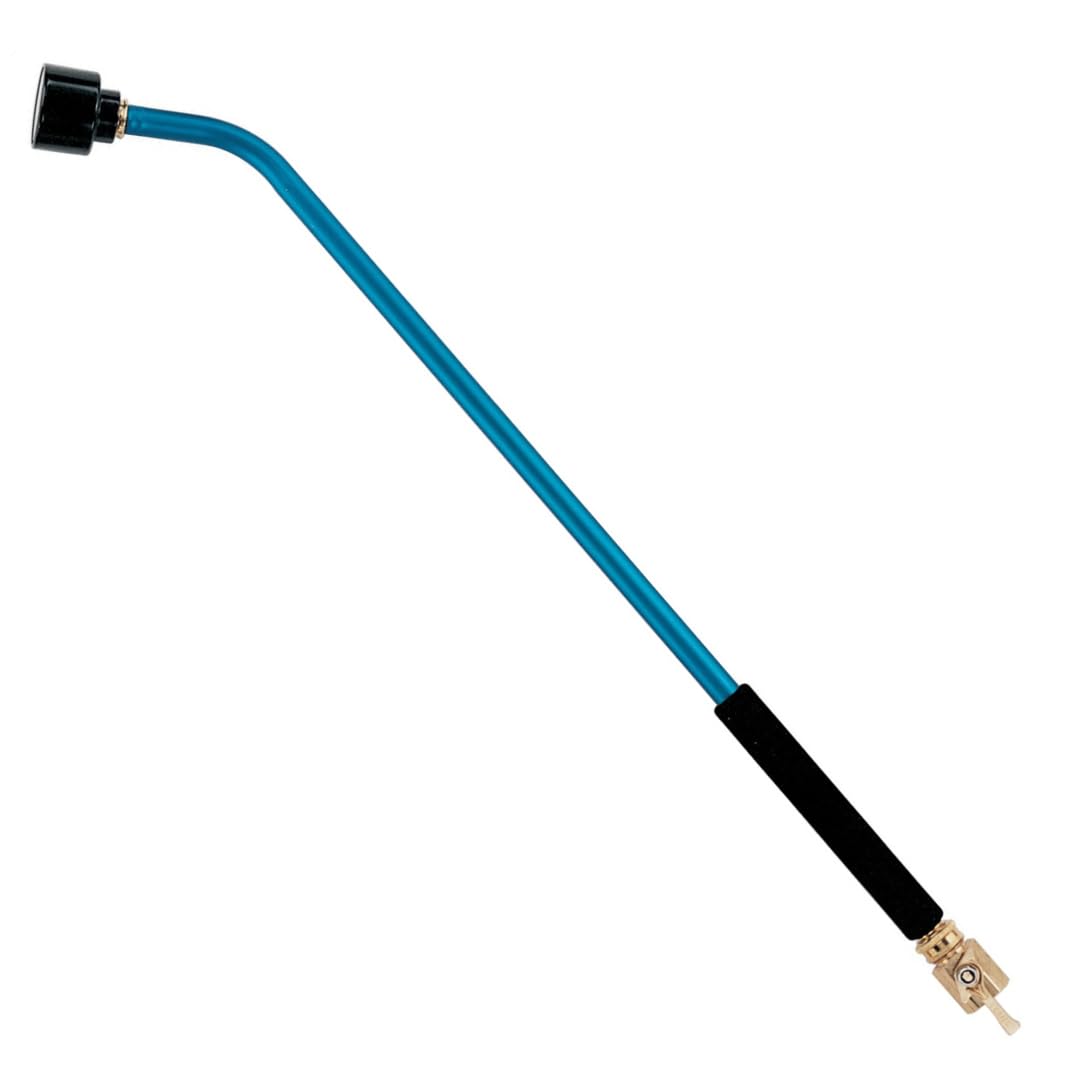 Dramm ColorMark Soft Rain Watering Spray Wand – 30” Long, Blue – Lightweight & Durable with 8" Foam Grip and Brass Shut-Off Valve – Ideal for Hanging Baskets, Planters, Gardens, Shrubs & Seedbeds