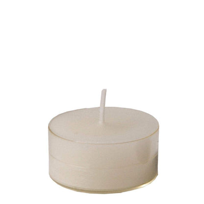 Spaas 24 Scented Clearlights, Tealights in Transparent Clear Cup, 4.5 Hours, Sensual Blush