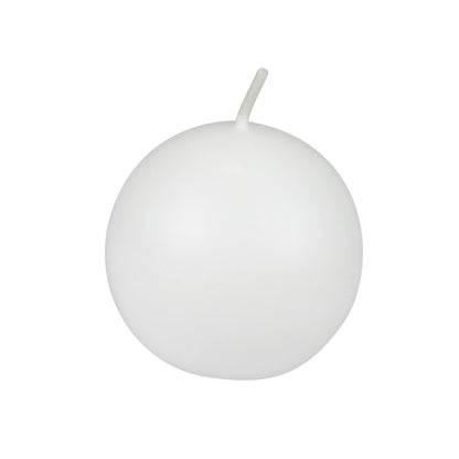 Zest Candle 12-Piece Ball Candles, 2-Inch, White Citronella