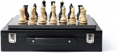 12 Inch Marble Chess Set Handmade Onyx Full Chess Game Set. Comes in Rexine Box Packaging. Perfect for Gifting (Black Coral)