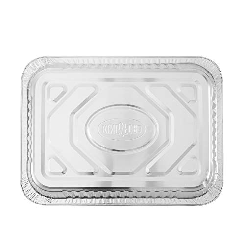 Kingsford Heavy Duty Large Aluminum Pans - Disposable Aluminum Pans for Cooking, Baking, Grilling, Frying & Roasting - Ideal Disposable Chafing Dish, Broiler, & Outdoor Tray 4 Count, (Pack of 1)