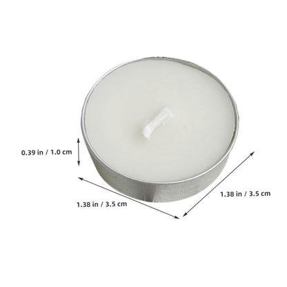 OUNONA 100pcs Tealight Candles Scented Round Tealight Candles for Weddings Parties and Home Decor Long Burning Safe and Smokeless Aromatherapy