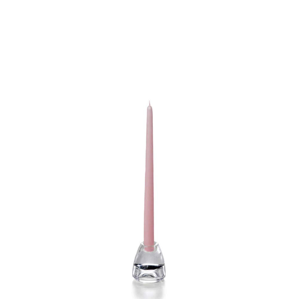 yummi Light Rose Taper Candles -12 inch - 12 per Pack
