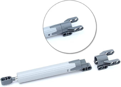 SEEMEY 5 Set Technical Linear Actuator Axle and Pin Connector Block compatiable with Technic Parts