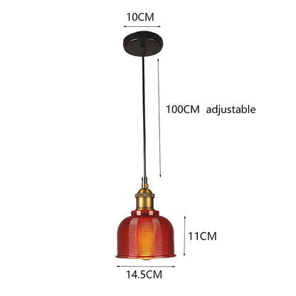 vsGotber Pendant Lights Kitchen Island Stained Glass Chandelier Creative Bedroom Living Room Cafe Bar Flower Cover Retro Bedside Lamp Single Head Chandelier E27 Ceiling Colored Glass Lamps,