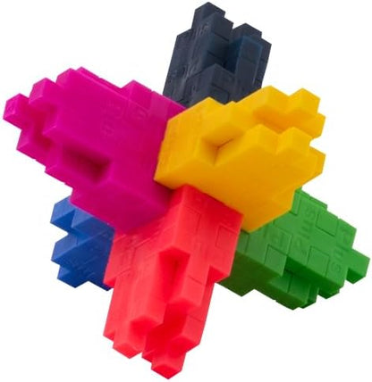 Plus Plus Learn to Build Colorverse Super Set 3D Building Block Kit Creative Stem Construction Toy for Kids 1000 Mini Interlocking Pieces