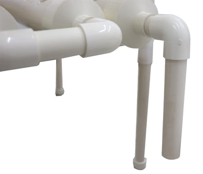 PreAsion PVC Hydroponics Growing System Outdoor 108 Sites Grow Kit 12 Pipes 3 Layers 4 Rows Plant Growing System for Leafy Vegetables with 110V Pump