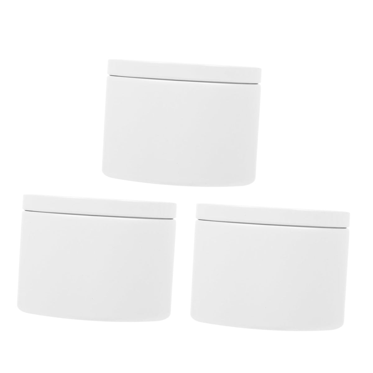 OHPHCALL 3pcs Metal Candle Containers Empty Candle Jars Storage Jars for Elegant Decorative Tin