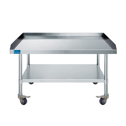 Stainless Steel Rolling Working Equipment Grill Table Stand 30 x 48 with Wheels