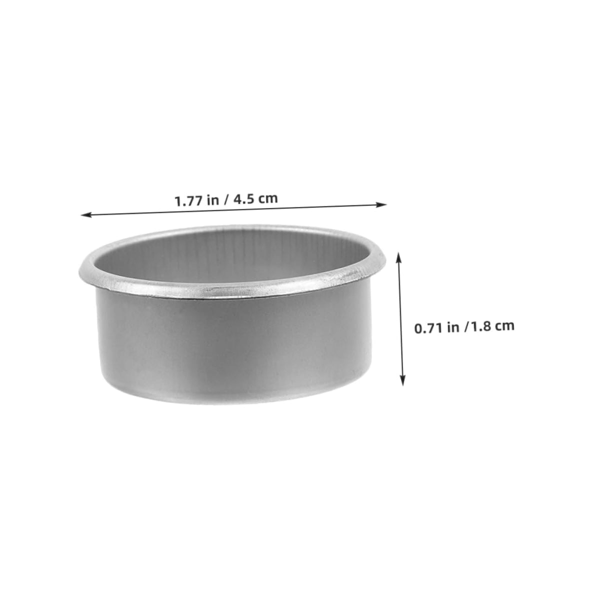 Lurrose 15pcs Metal Candle Cups for Tea Party Decorative Candle Holder DIY Scented Making Tins