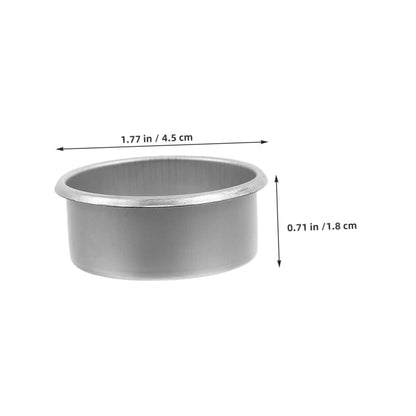 Lurrose 15pcs Metal Candle Cups for Tea Party Decorative Candle Holder DIY Scented Making Tins