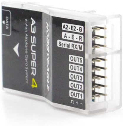 HOBBYEAGLE A3 Super 4 6-Axle Airplane Gyro Flight Controller Stabilizer RC Plane Gyro Stabilizer for RC Fixed-Wing Airplane Model Plane FPV