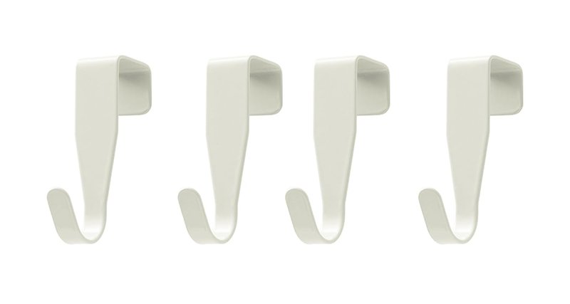 eywlwaar Over The Cabinet Door Hooks Door Hanger 4Pack Single Hook（Thickness Over 0.8Inch is Not Suitable）