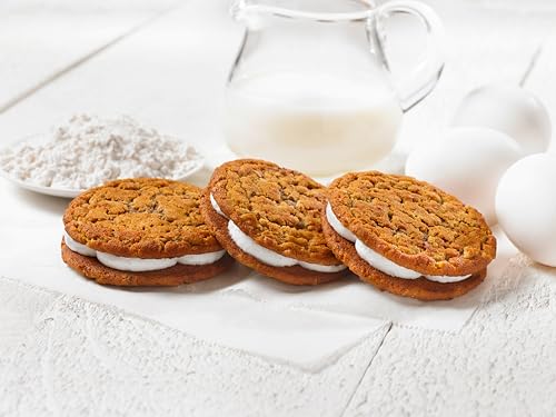 Little Debbie Oatmeal Crème Pies, 12 Individually Wrapped Sandwich Cookies, 16.2 OZ Box