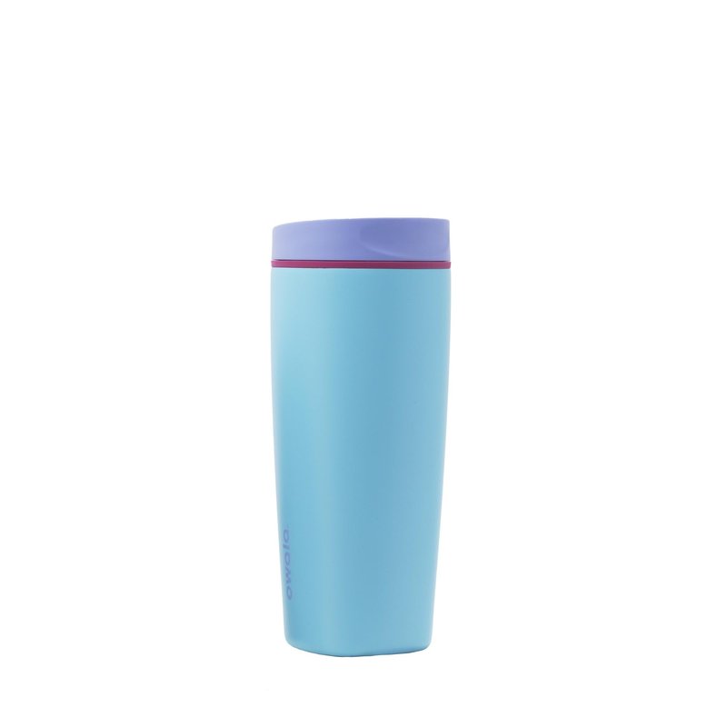 Owala SmoothSip Slider Insulated Stainless Steel Coffee Tumbler, Reusable Iced Coffee Cup, Hot Coffee Travel Mug, BPA Free 20 oz, In Bloom
