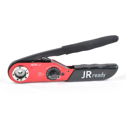 JRready ACT-M309 Hand Tools Cable Crimping Tool Industrial Mid-Current Range Adjustable Indent Crimp Tools Heavy Duty Crimpers Hand Terminal Crimping Tool 8-18AWG