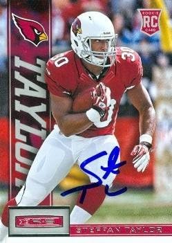 Sports Memorabilia Stepfan Taylor Autographed Football Card (Arizona Cardinals) 2013 Panini Rookies &amp Stars No.187