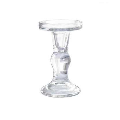YUHUAWF Candle Holderss Glass Candle Holder, Candlelight Dinner Decoration, Aromatherapy Candle Holder Decorative Candlestick(Large)